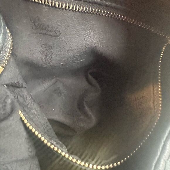 Gucci Jackie black butter cream leather shoulder bag gold hardware bamboo tassel - Picture 15 of 16